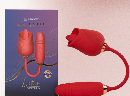VIBRADOR CON BALA LOTUS ROJO