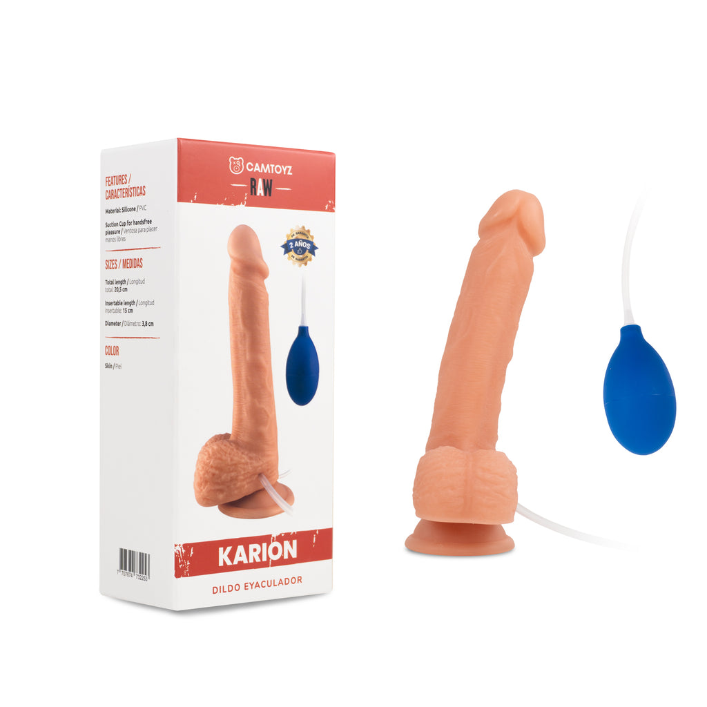 DILDO REALISTA EYACULADOR KARION