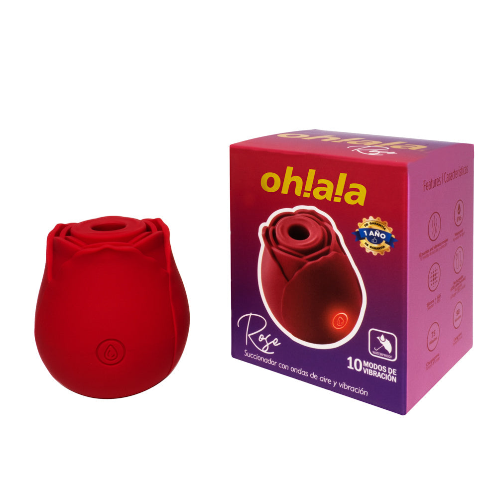 VIBRADOR OHLALA ROSE ROJO
